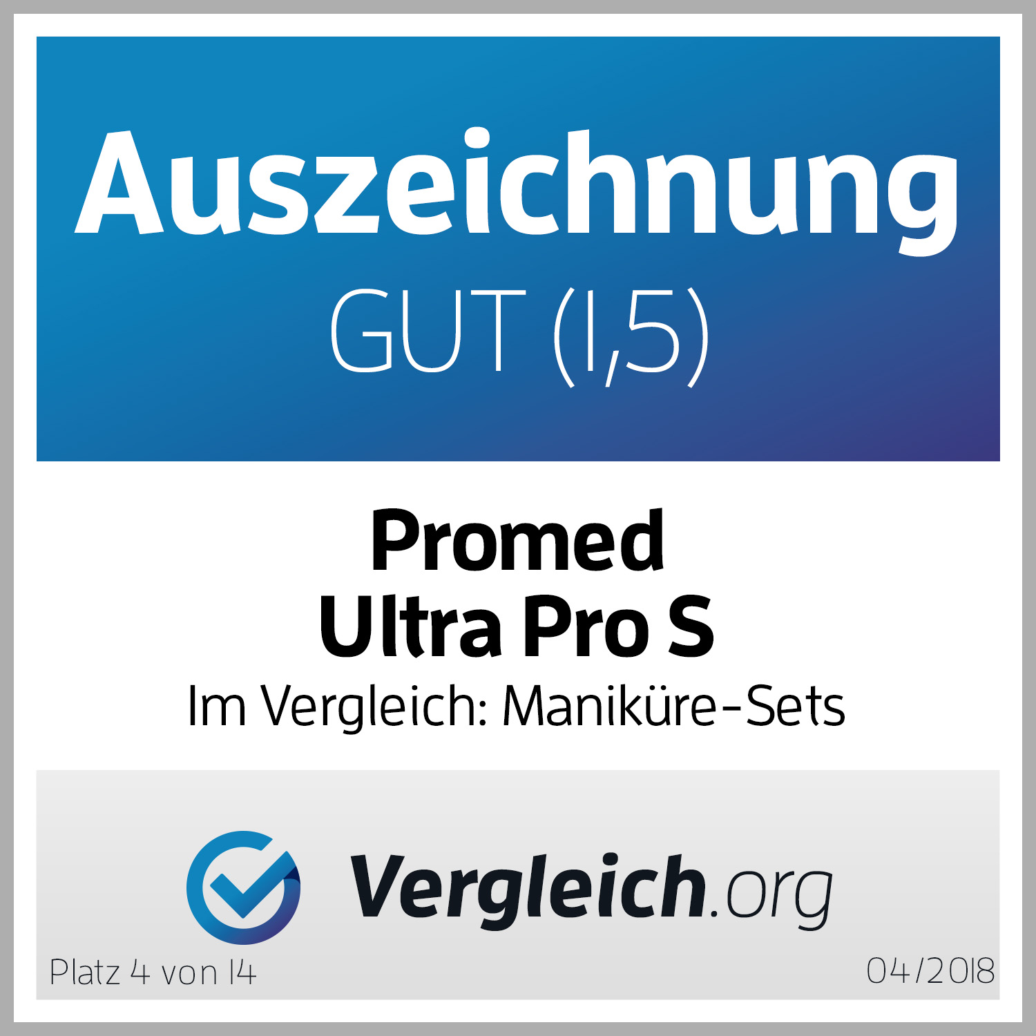 Auszeichnung_Promed-Ultra-Pro-S